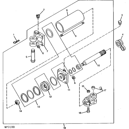 John Deere HYDR. ZYLINDERSATZ