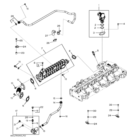 John Deere RADIATOR HOSE