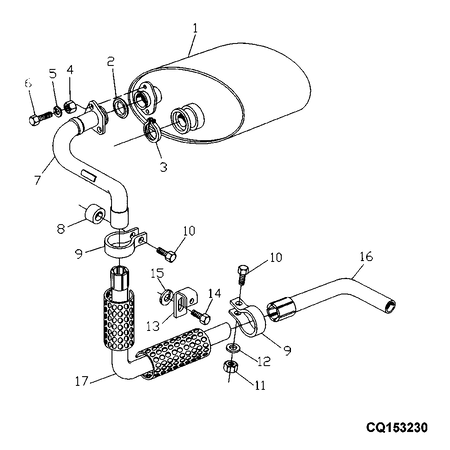 John Deere EXHAUST CLAMP