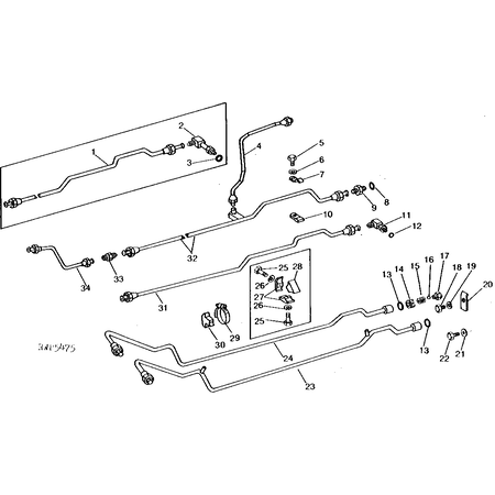 John Deere ÖLLEITUNG