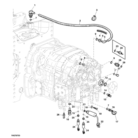 John Deere GETRIEBE ÖLDRUCKSENSOR