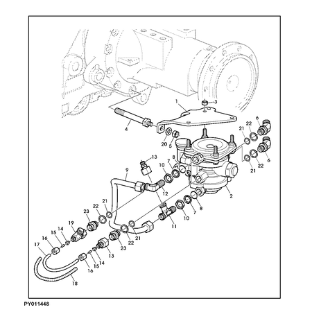 John Deere HALTERUNG