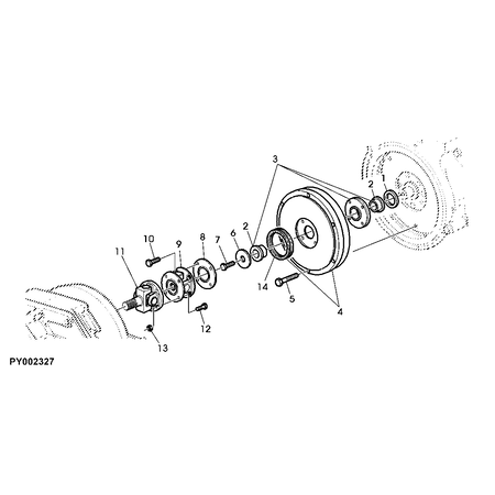 John Deere BEARING WITH HOUSING