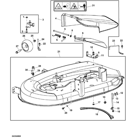 John Deere HALTERUNG