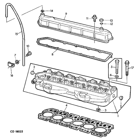 John Deere DICHTUNG, VENTILDECKEL