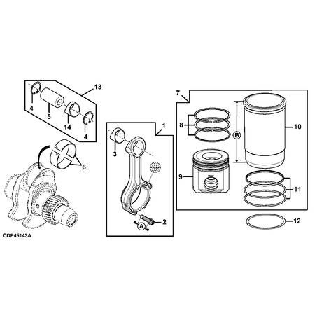 John Deere CONNECTING ROD