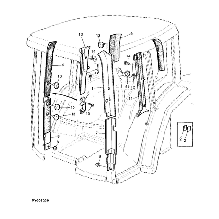 John Deere ACOUSTICAL UPHOLSTERY