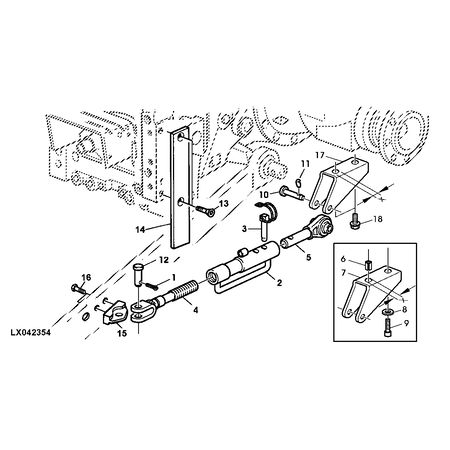 John Deere HALTERUNG