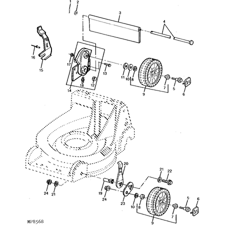 John Deere TIRE AND WHEEL ASSEMBLY