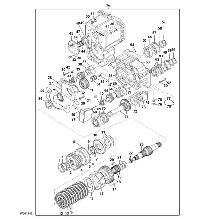 John Deere BOUT M10X45 10.9