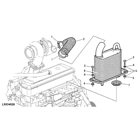 John Deere AFTERCOOLER