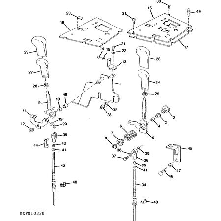 John Deere PUSH-PULL-KABEL