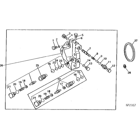 John Deere BACK-UP RING