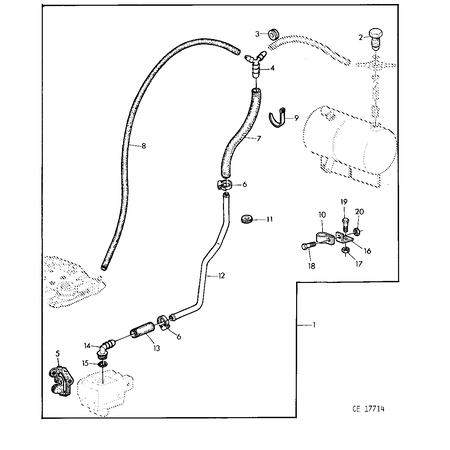 John Deere HOSE FITTING