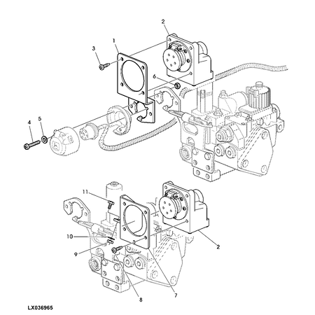 John Deere STEKKERHUIS STEUN