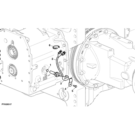 John Deere WIEL SNELHEID SENSOR