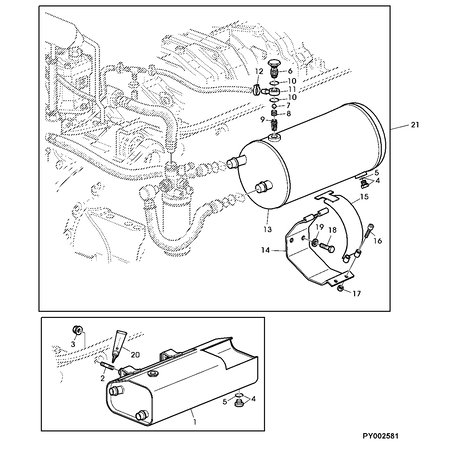 John Deere HYDRAULIKBEHÄLTER