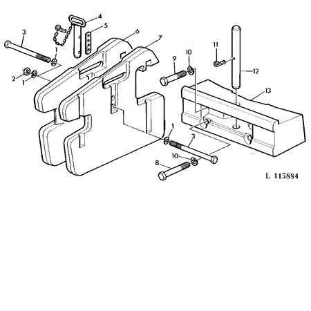 John Deere WEIGHT 50 RH