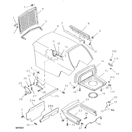 John Deere LOUVER