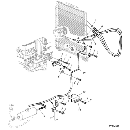 John Deere REFRIGERANT HOSE