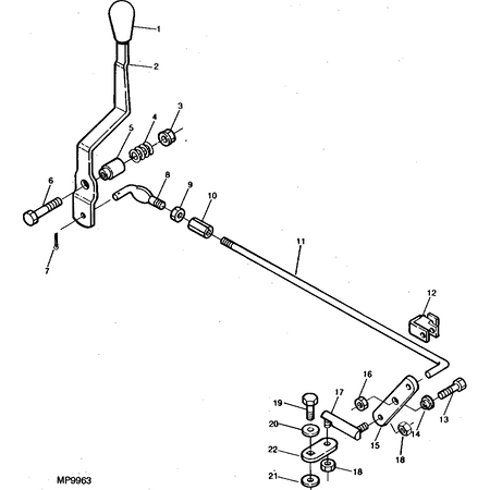 John Deere CONTROL LEVER