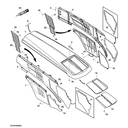 John Deere PROTECTIVE GRILL