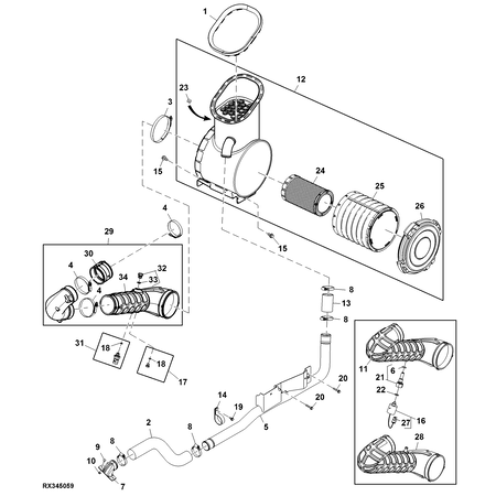 John Deere LUFTEINLASS