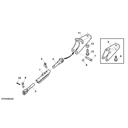 John Deere HALTERUNG