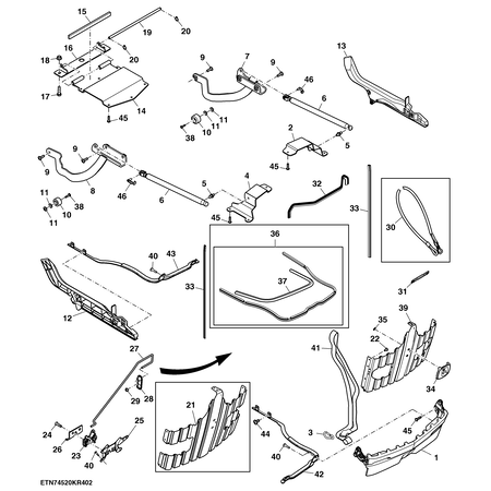 John Deere SEALING TRIM