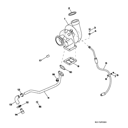 John Deere TURBOCHARGER RMN