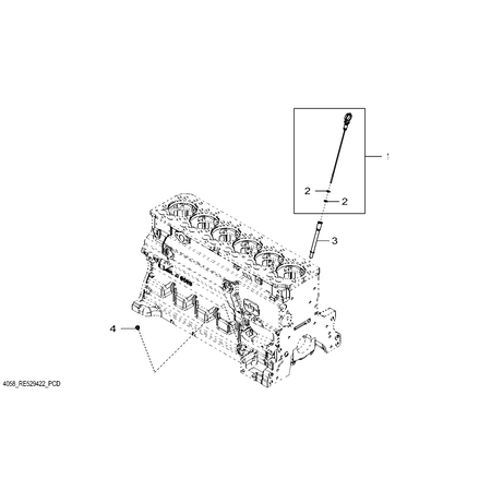 John Deere DIPSTICK TUBE