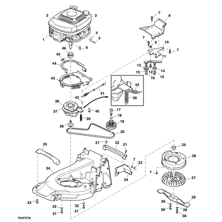 John Deere PUSH PULL CABLE