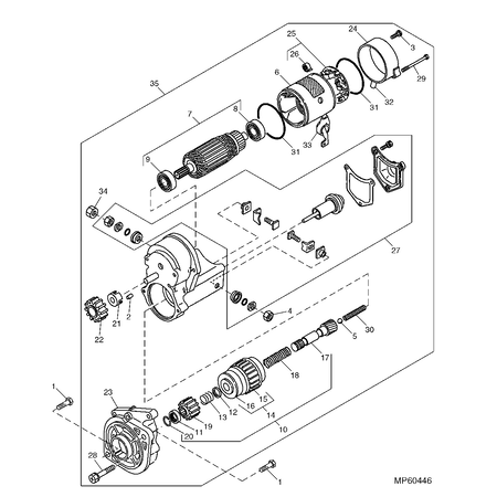 John Deere STARTER MOTOR