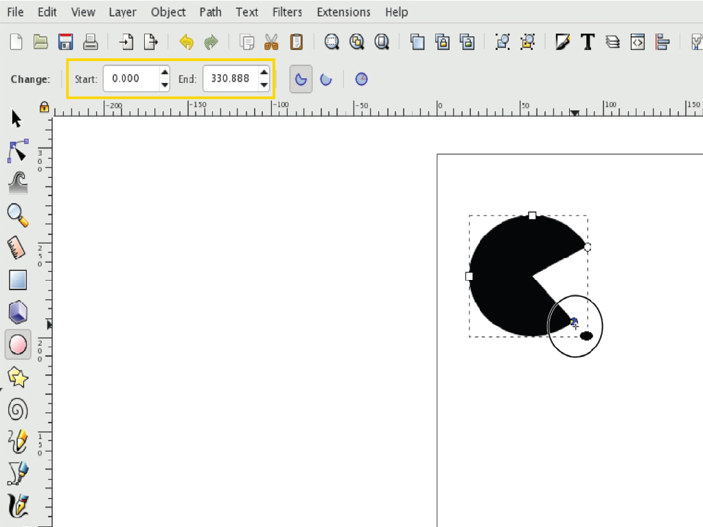 inkscape drawing cirl