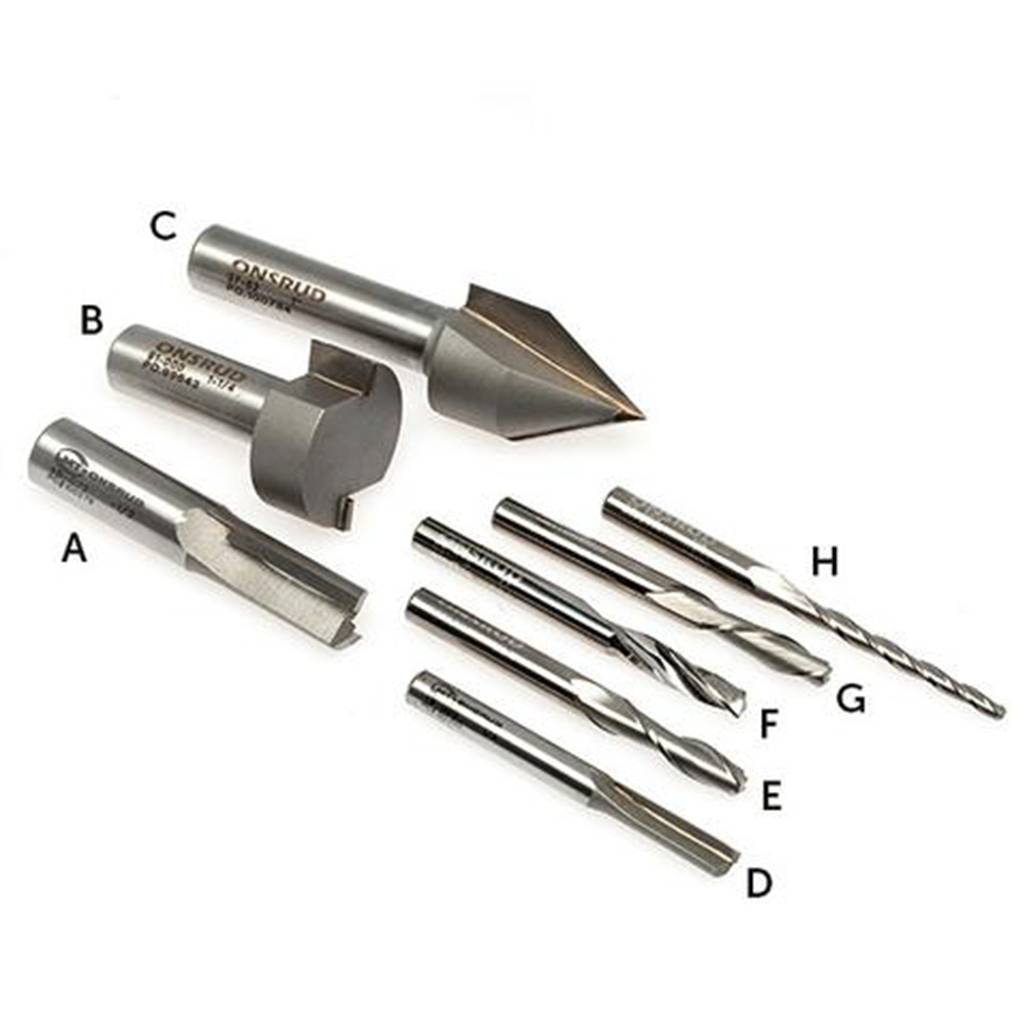 Shopbot Router Bit Starter Kit FABLAB FACTORY Wij bouwen uw lab