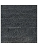  Tuinvisie | Wallblock split Antraciet 10x10x40 cm