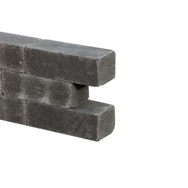 Tuinvisie | Wallblock old antraciet 15x15x30 cm