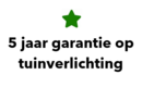 5 jaar garantie op In-Lite tuinverlichting