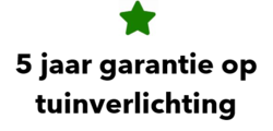 5 jaar garantie op In-Lite tuinverlichting