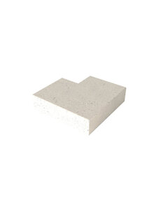  Schellevis | Traptrede buitenhoek (37x15) crème 60x60x15 cm
