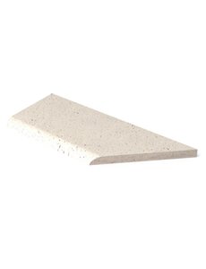  Schellevis | Zwembadrand hoekstuk links 100x40x5 cm crème