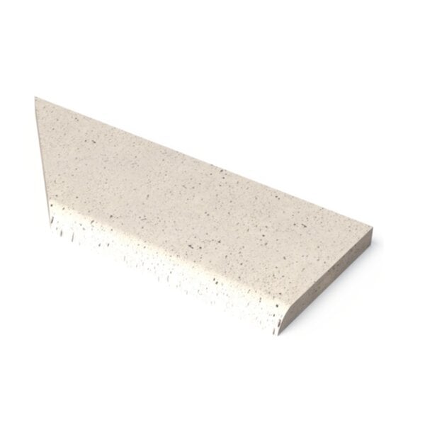 Schellevis | Zwembadrand hoekstuk rechts 100x40x5 cm crème