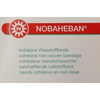 10x NOBAHEBAN zwachtel cohesief 4,5 m x 5.0 cm rood groen bruin wit blauw