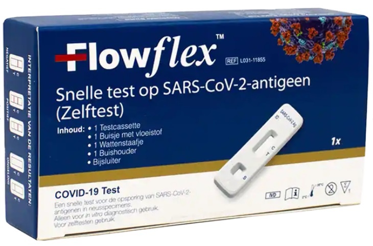 Flowflex - Thuis zelftest SARS-CoV-2 Flowflex voor consument gebruik