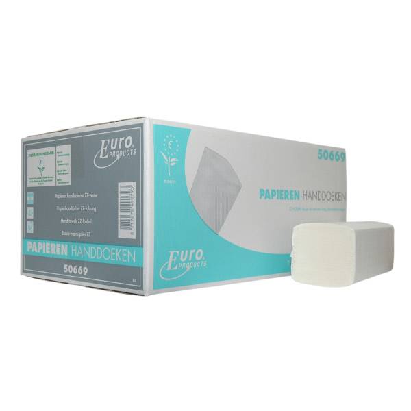 Papieren Handdoekjes Z Vouw Euro Tissue 2 Laags 3180 St