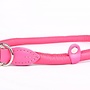 Leren sliphalsband hond (chroom)