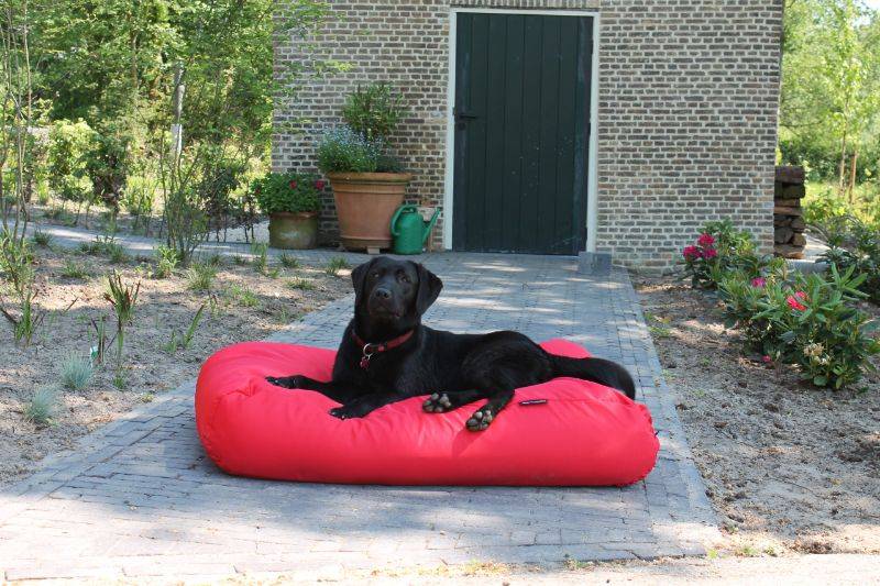 Afbeelding Hondenbed rood vuilafstotende coating superlarge door HondenBed