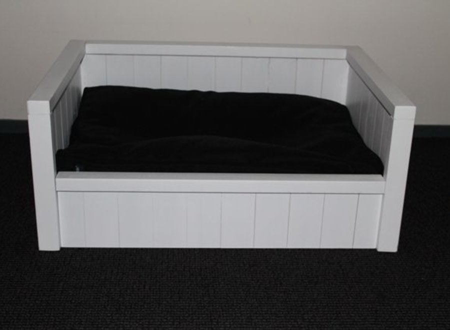 Zwart benchkussen 65 x 50 x 10 cm