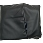 Hoes hondenbed zwart leather look small