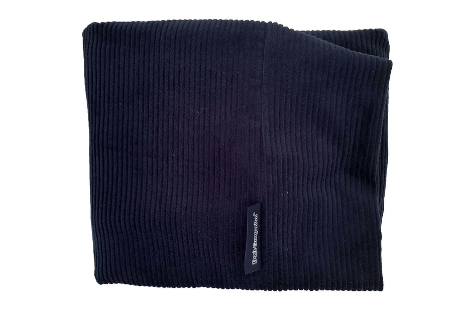 Hoes hondenbed donkerblauw ribcord small